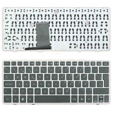 Tastiera per laptop HP EliteBook 2560P | 651390-B71 con cornice argento