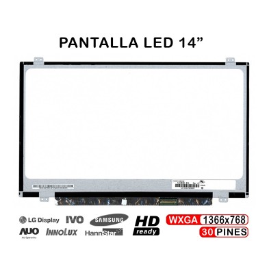 PANTALLA LED DE 14" PARA PORTÁTIL TOSHIBA SATELLITE C40-C-10K 30 PINES