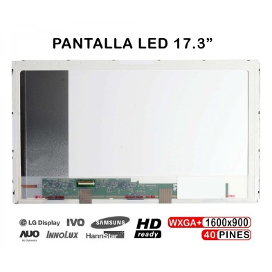 PANTALLA LED DE 17.3" PARA PORTÁTIL HP PAVILION DV7-4007EO LP173WD1 LP173WD1 V3 B173RW01 LTN173KT01