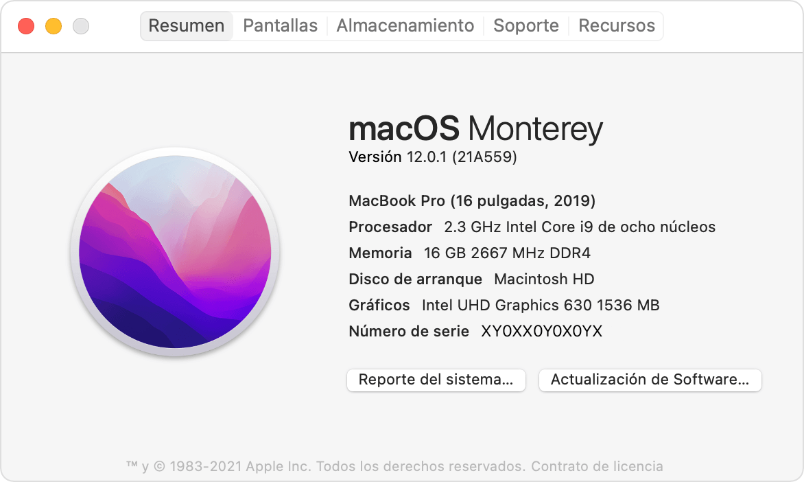 Acerca de este Mac