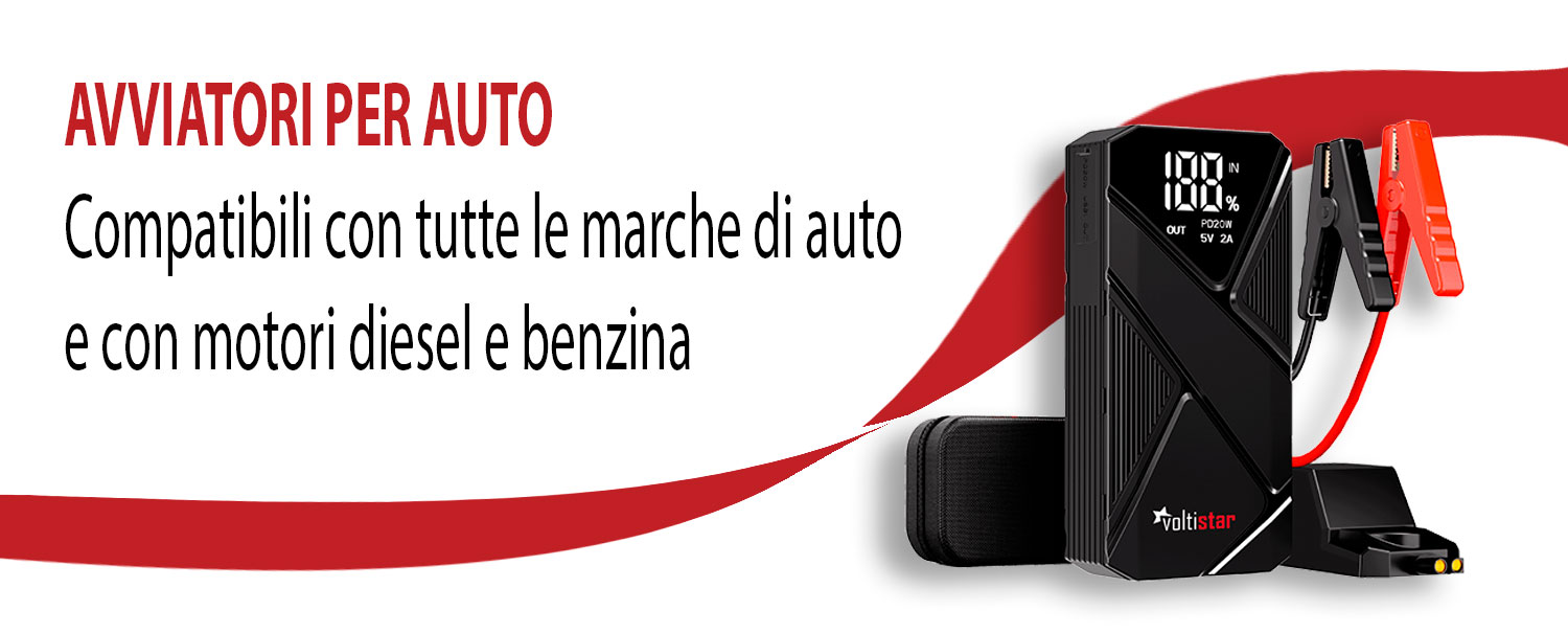 Caricatore per avviatore di batterie