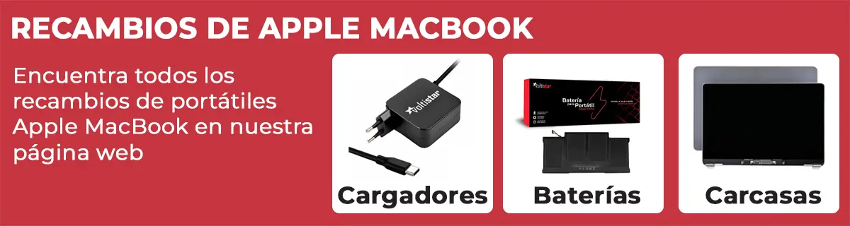 Recambios de portátiles MAC