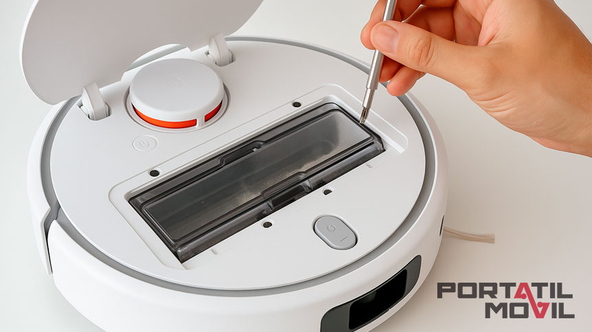 Quitar tapa superior Xiaomi Vacuum