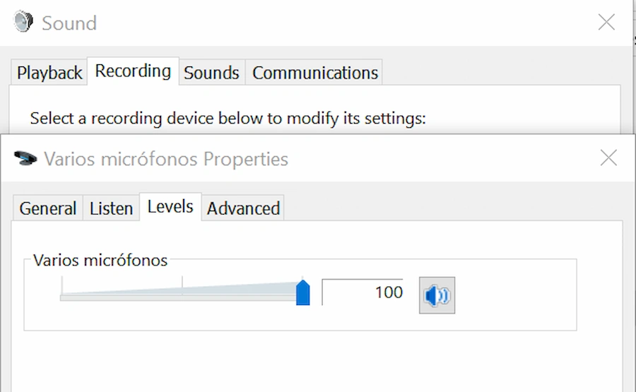 Regolare volume del microfono in Windows