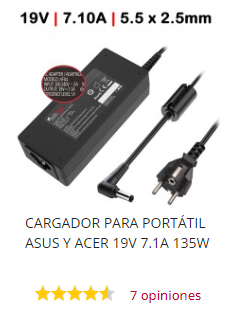 cargador acer 19v 7.1 a