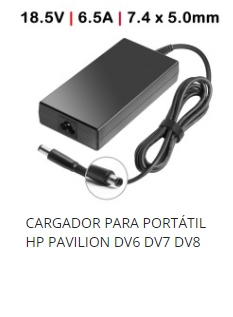 cargador portátil 120w hp