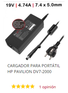 cargador portátil hp 19v 4.74a 90w