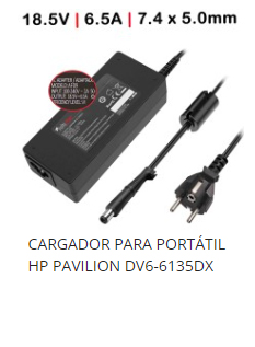 cargador hp 120w