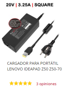 cargador portatil lenovo 20v 65w