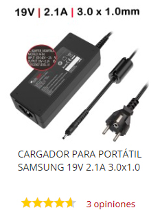 cargador samsung 19v 2.1 a