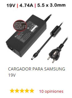 cargador samsung 19v