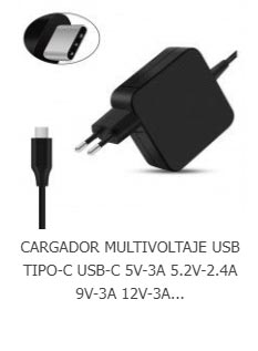 Cargador Multivoltaje USB-C 65W