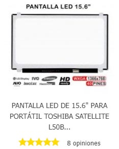 Pantalla Toshiba Satellite L50B