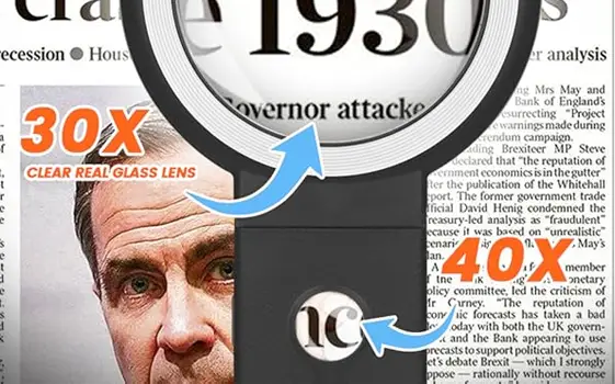 Lupa de mano 30x y 40x