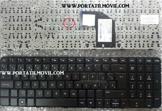 teclado portatil hp g6-2000 con marco