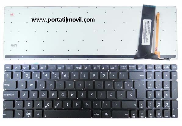 teclado portatil sin marco asus