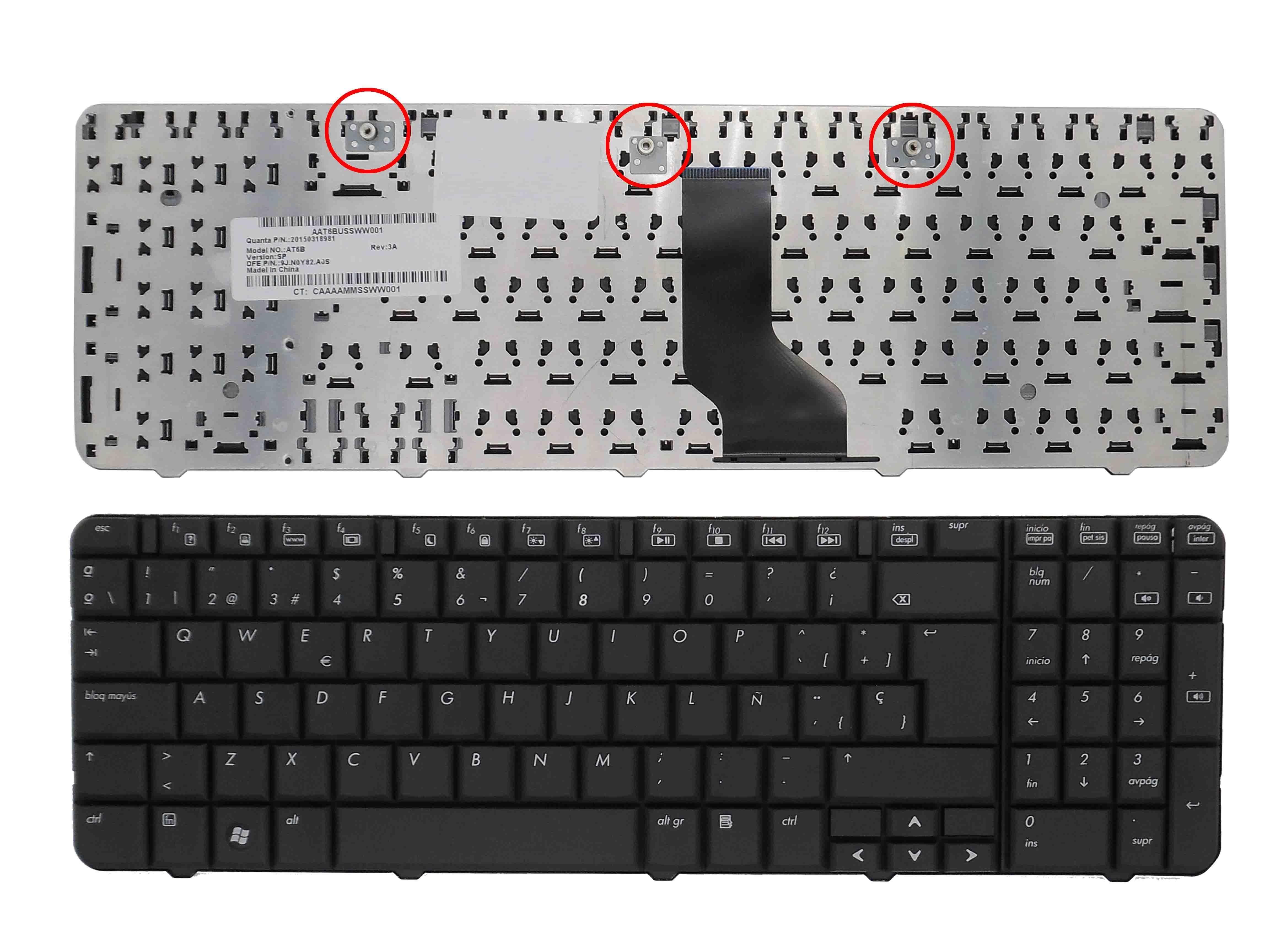 Teclado HP CQ60, Teclado portátil CQ60
