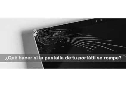 ¿Qué hacer si la pantalla de tu portátil se rompe?